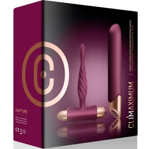 CLIMAXIMUM - KIT RAPTURE VIBRADOR CLÃSSICO + PLUG ANAL PARA INICIANTES